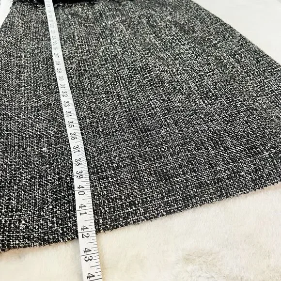 J. Crew Sparkling Constellation Sheath Dress Black Metallic Tweed Sz 12T Tall - Picture 11 of 13